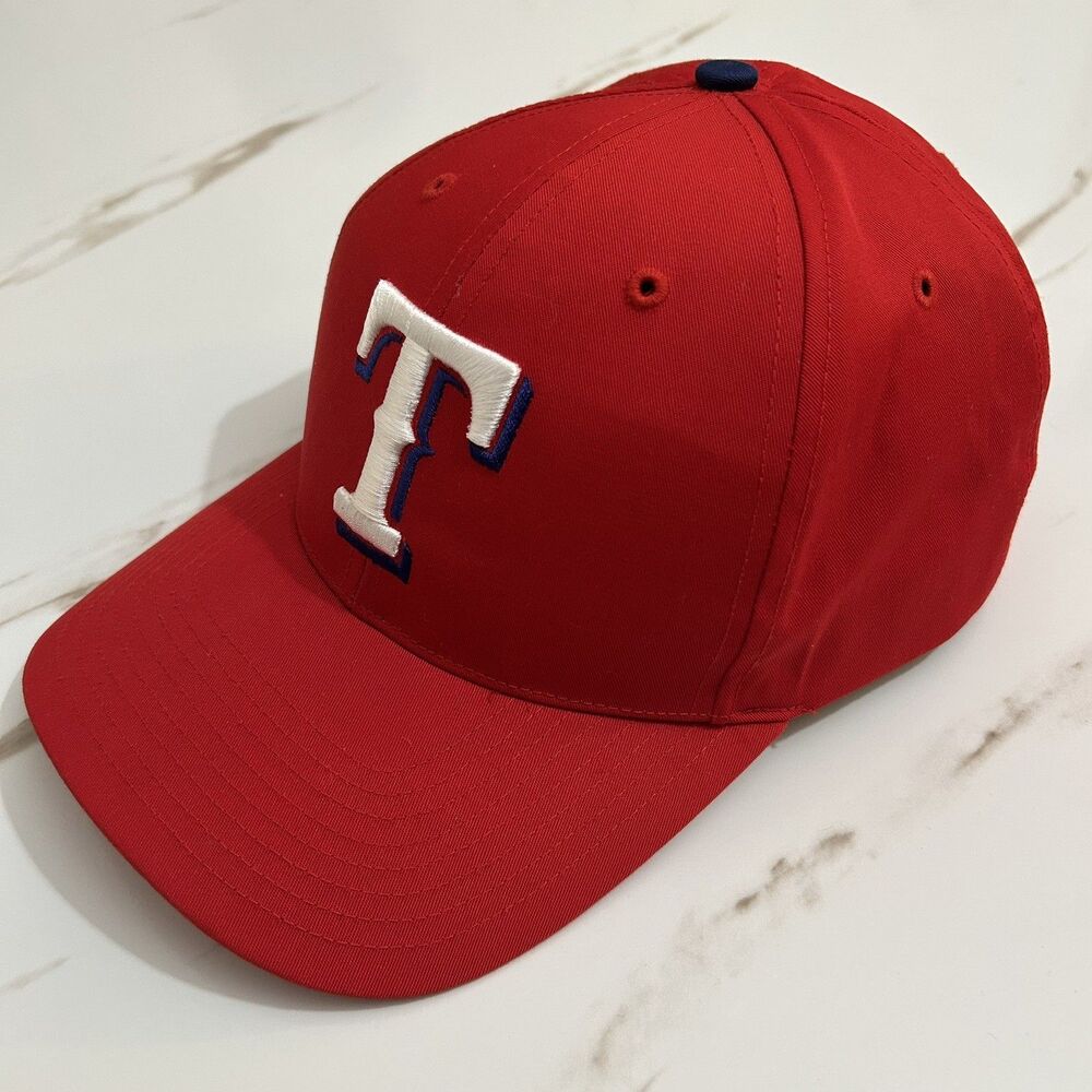 Vintage Texas Rangers Hat Cap Snapback Red MLB Baseball Twins Enterprise 90s Vtg
